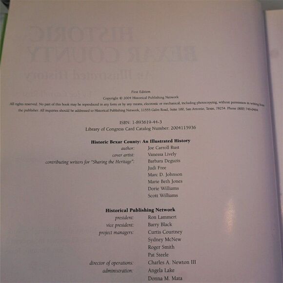 Historic Bexar County Illustrated History By Joe Carroll Rust HC 2004 1st Ed - Picture 5 of 11